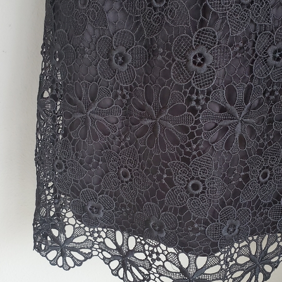 ZARA Basics collection Black Lace Dress - Picture 5 of 10